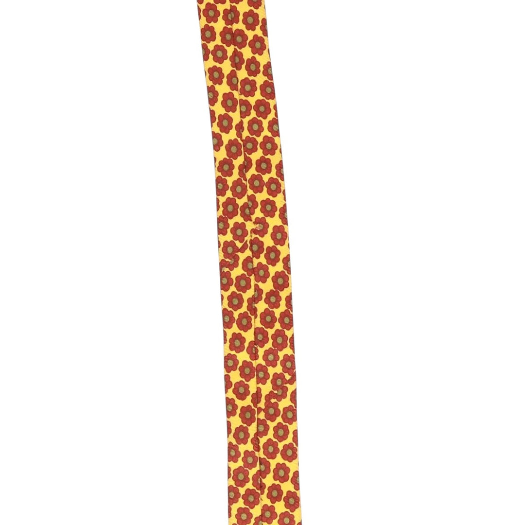 Brooks Brothers MAKERS Floral Print Tie, Made in USA silk burgundy type Vintage Second Hand