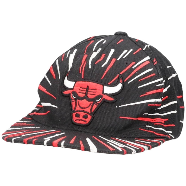 Mitchell & Ness NBA Chicago Bulls 6-Panel Baseball Cap, One Size Fits Most acrylic black type Vintage Second Hand