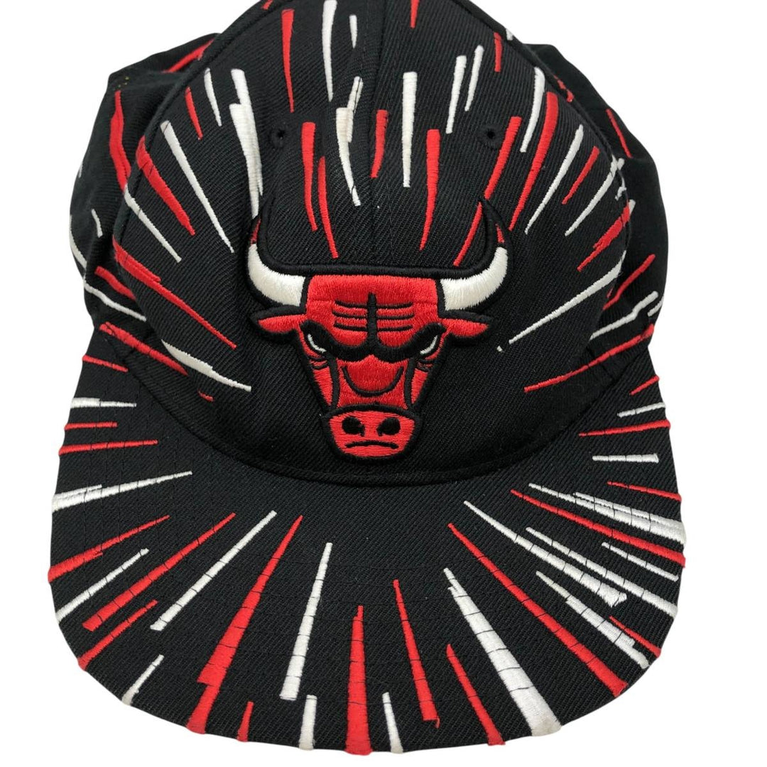 Mitchell & Ness NBA Chicago Bulls 6-Panel Baseball Cap, One Size Fits Most acrylic black type Vintage Second Hand