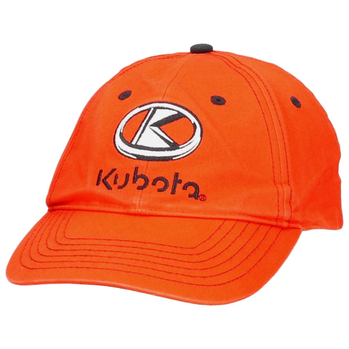 CHOKO KUBOTA Advertising Baseball Cap, 6-Panel Cap, One Size Fits Most cotton orange type Vintage Second Hand