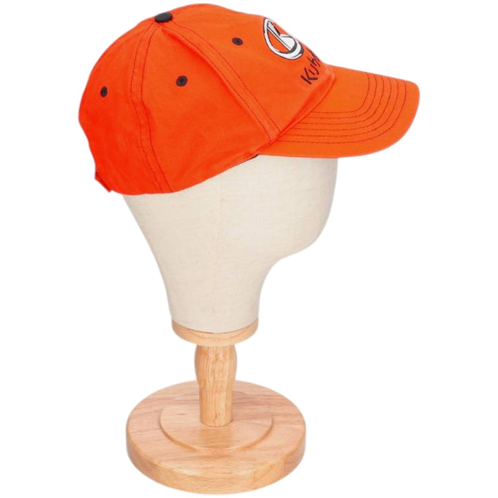 CHOKO KUBOTA Advertising Baseball Cap, 6-Panel Cap, One Size Fits Most cotton orange type Vintage Second Hand