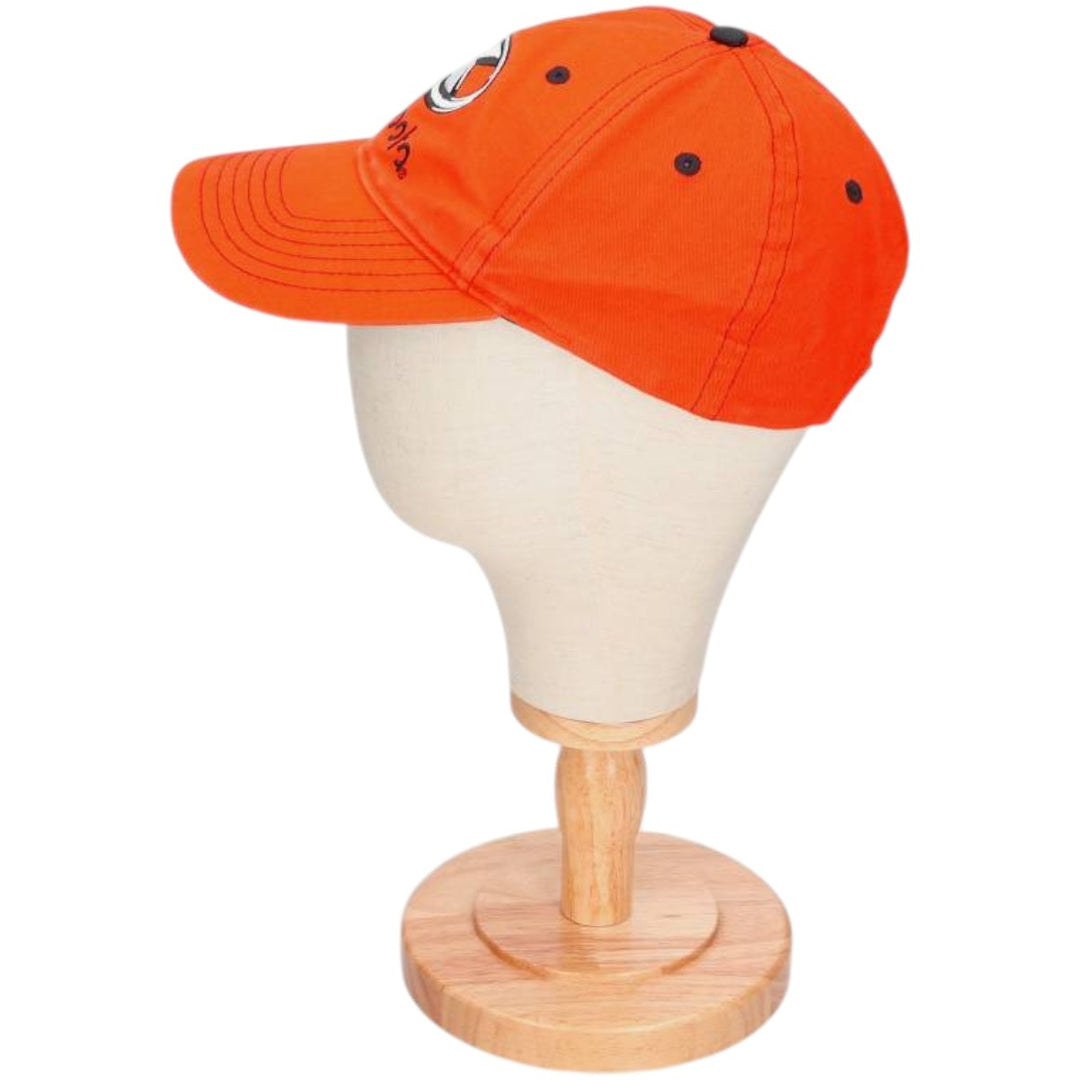 CHOKO KUBOTA Advertising Baseball Cap, 6-Panel Cap, One Size Fits Most cotton orange type Vintage Second Hand