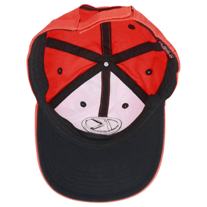 CHOKO KUBOTA Advertising Baseball Cap, 6-Panel Cap, One Size Fits Most cotton orange type Vintage Second Hand