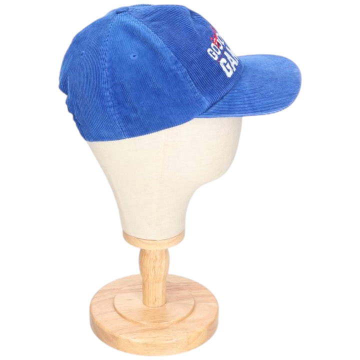 90'S GOODWILL GAMES Corduroy Cap, One Size Fits All, Vintage cotton blue type Vintage Second Hand