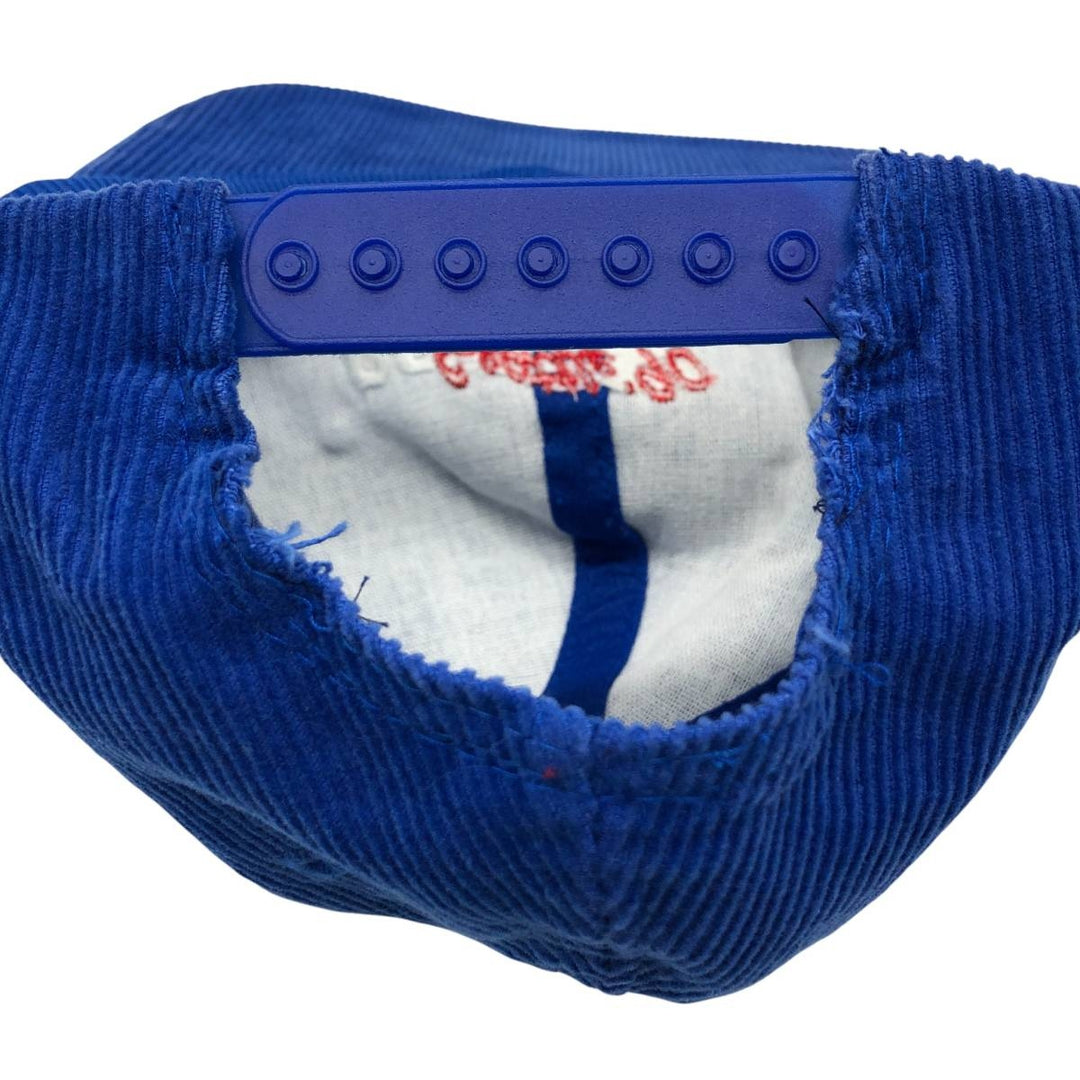 90'S GOODWILL GAMES Corduroy Cap, One Size Fits All, Vintage cotton blue type Vintage Second Hand