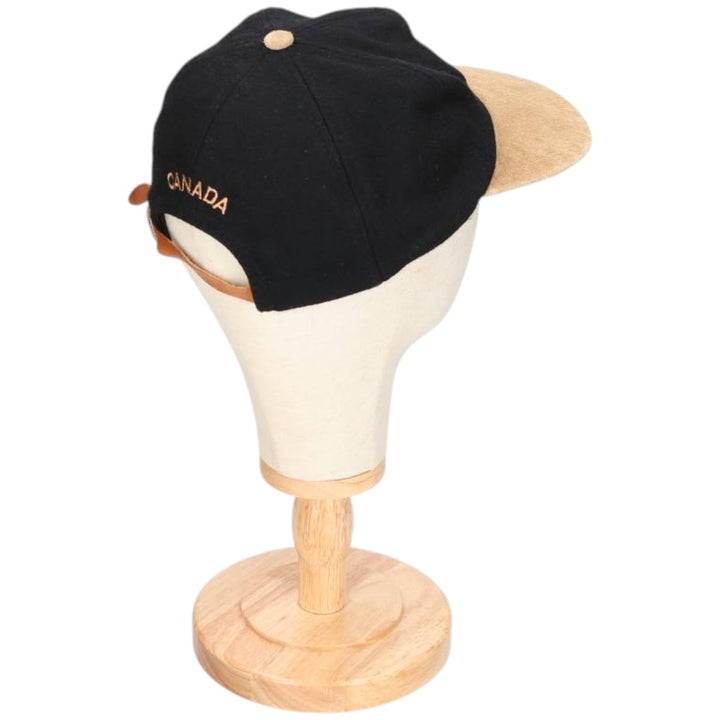 1994 KP CAPS Lillehammer Olympics Wool Two-Tone Leather Brim 6-Panel Cap (One Size Fits Most) wool black type Vintage Second Hand