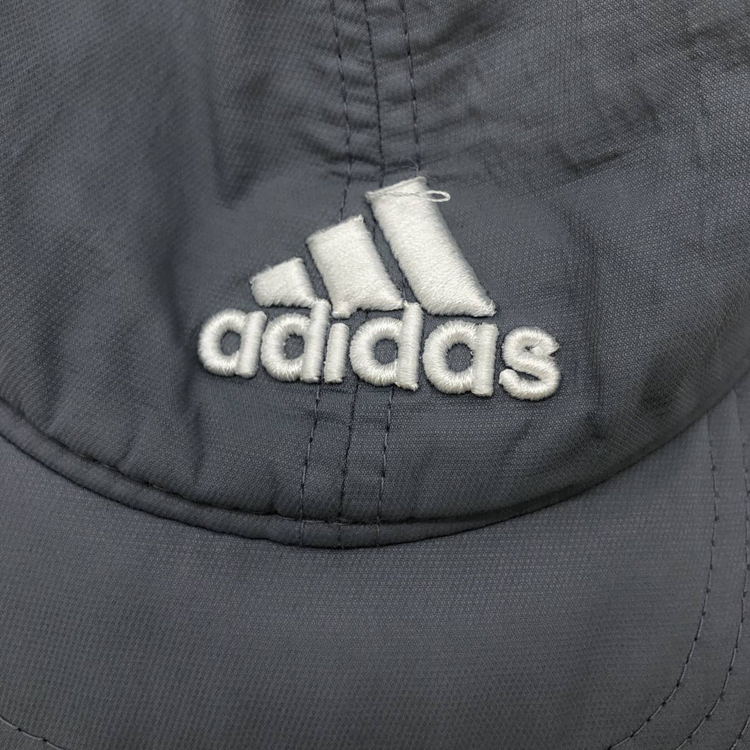 Adidas 6-Panel Baseball Cap, One Size Fits Most polyester gray type Vintage Second Hand