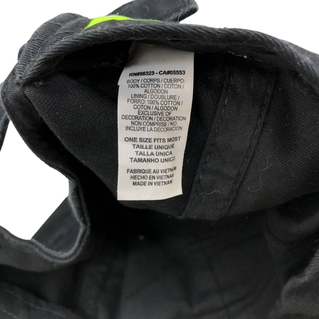 Nike College Baseball Cap, 6-Panel Cap, One Size Fits Most cotton black type Vintage Second Hand