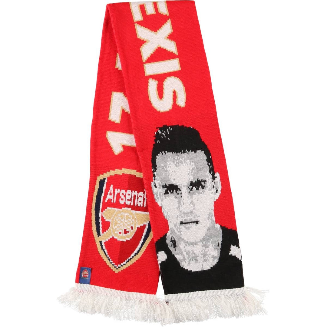 Premier League Arsenal FC Soccer Acrylic Scarf, Made in the UK acrylic red type Vintage Second Hand