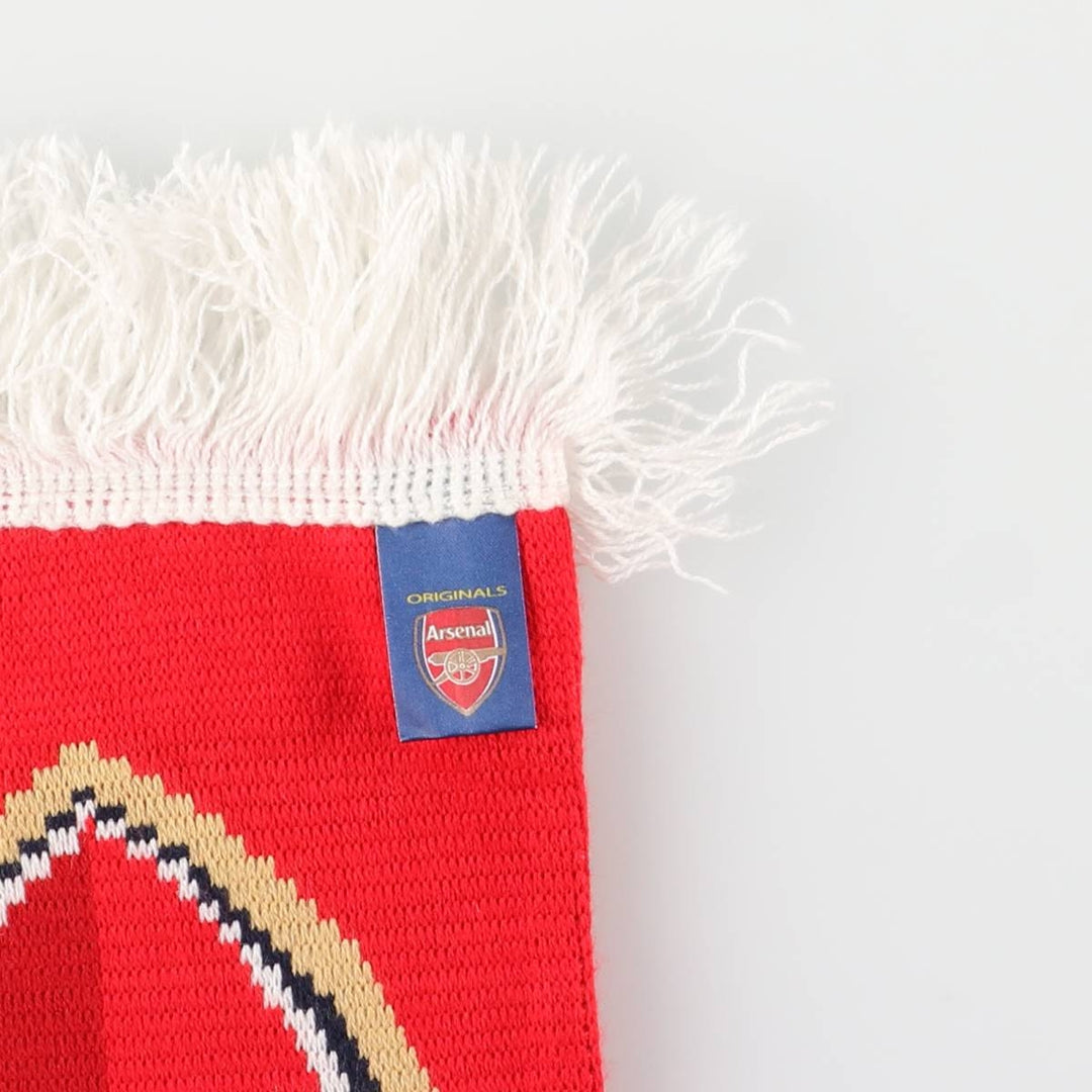 Premier League Arsenal FC Soccer Acrylic Scarf, Made in the UK acrylic red type Vintage Second Hand