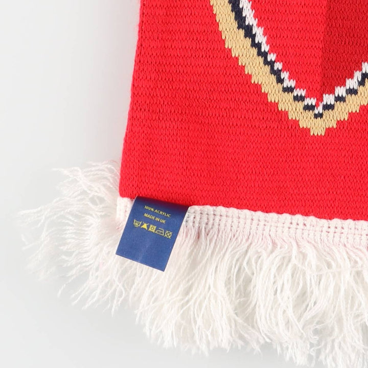 Premier League Arsenal FC Soccer Acrylic Scarf, Made in the UK acrylic red type Vintage Second Hand