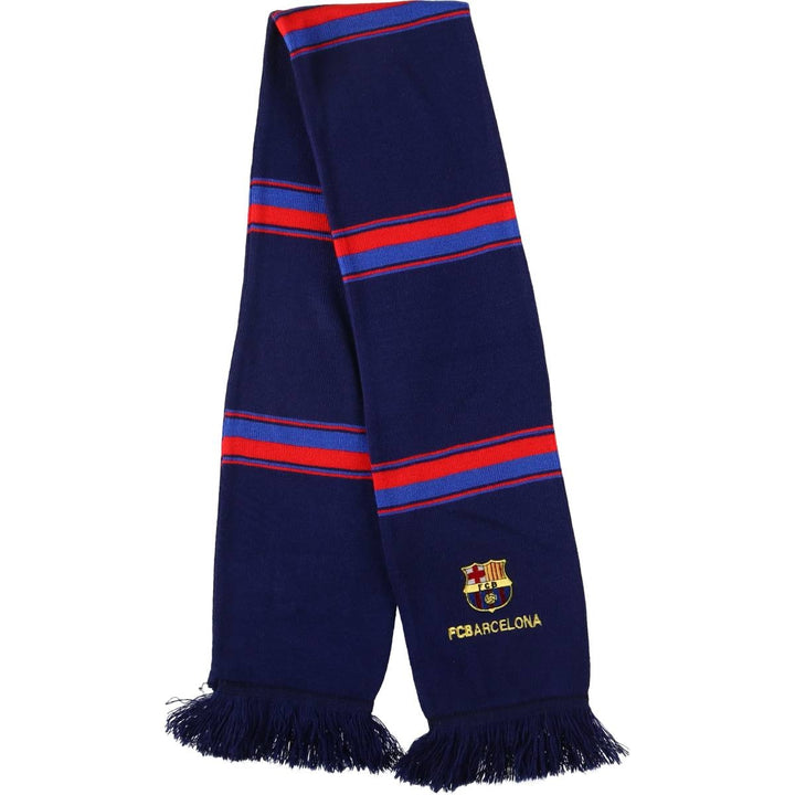LA LIGA FC BARCELONA Soccer Acrylic Scarf acrylic navy blue type Vintage Second Hand