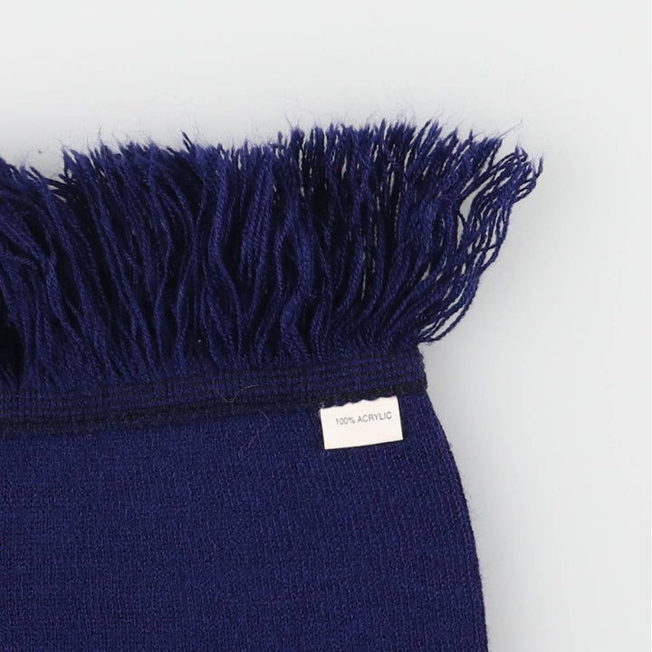 LA LIGA FC BARCELONA Soccer Acrylic Scarf acrylic navy blue type Vintage Second Hand