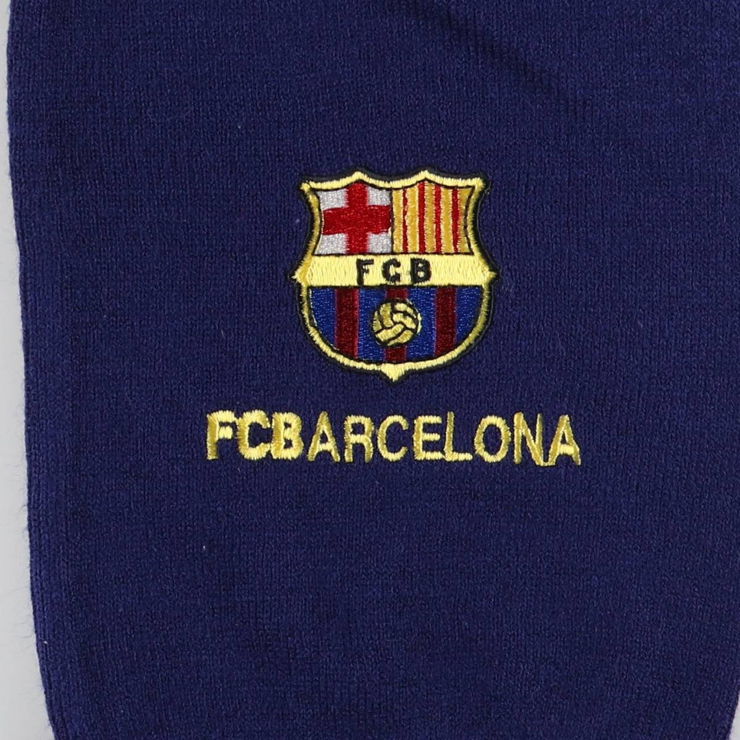 LA LIGA FC BARCELONA Soccer Acrylic Scarf acrylic navy blue type Vintage Second Hand