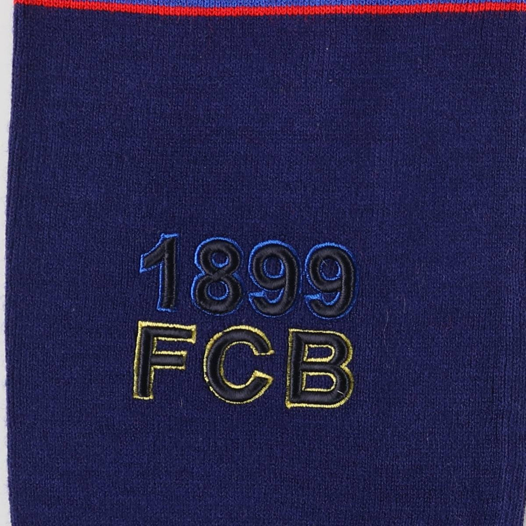 LA LIGA FC BARCELONA Soccer Acrylic Scarf acrylic navy blue type Vintage Second Hand