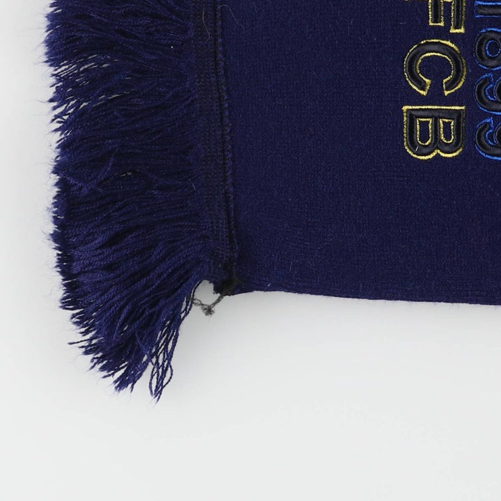 LA LIGA FC BARCELONA Soccer Acrylic Scarf acrylic navy blue type Vintage Second Hand