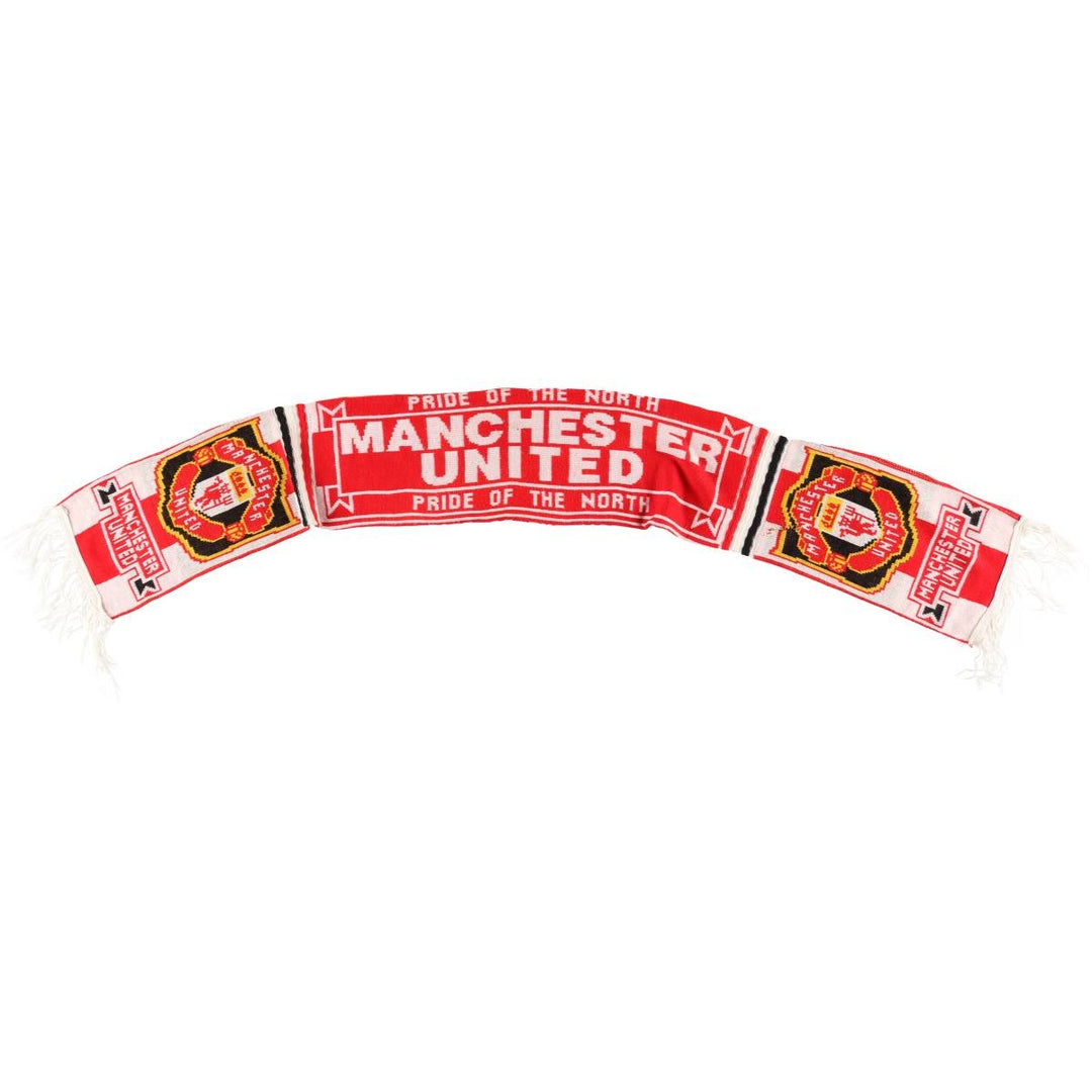 PREMIER LEAGE Premier League MANCHESTER UNITED FC Manchester United Soccer Scarf unclear red type Vintage Second Hand