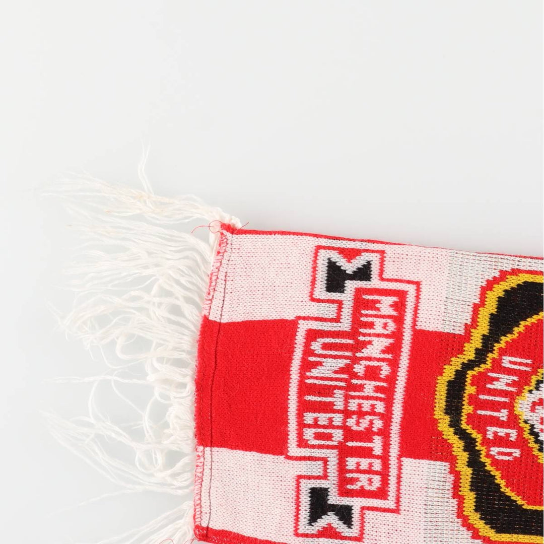 PREMIER LEAGE Premier League MANCHESTER UNITED FC Manchester United Soccer Scarf unclear red type Vintage Second Hand
