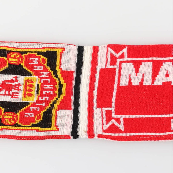 PREMIER LEAGE Premier League MANCHESTER UNITED FC Manchester United Soccer Scarf unclear red type Vintage Second Hand
