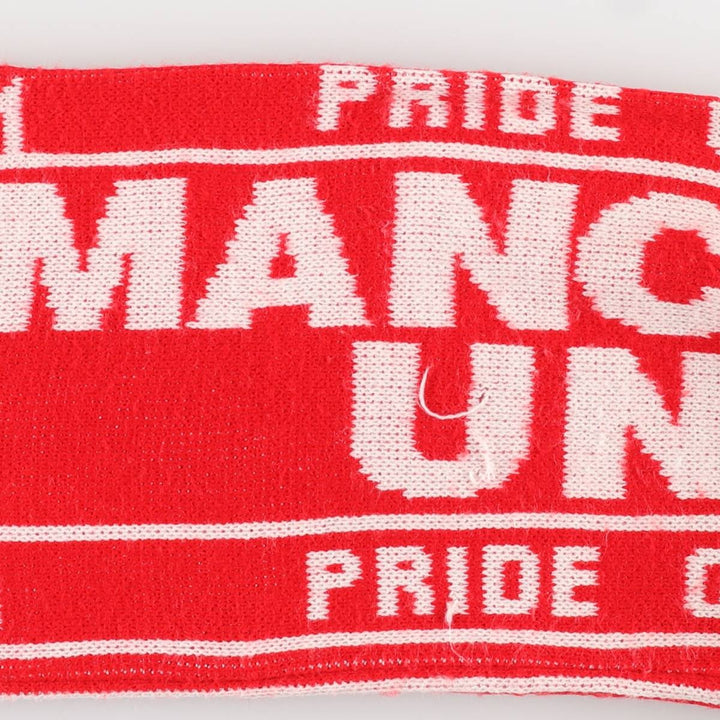 PREMIER LEAGE Premier League MANCHESTER UNITED FC Manchester United Soccer Scarf unclear red type Vintage Second Hand