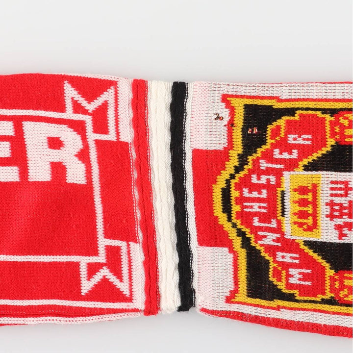 PREMIER LEAGE Premier League MANCHESTER UNITED FC Manchester United Soccer Scarf unclear red type Vintage Second Hand