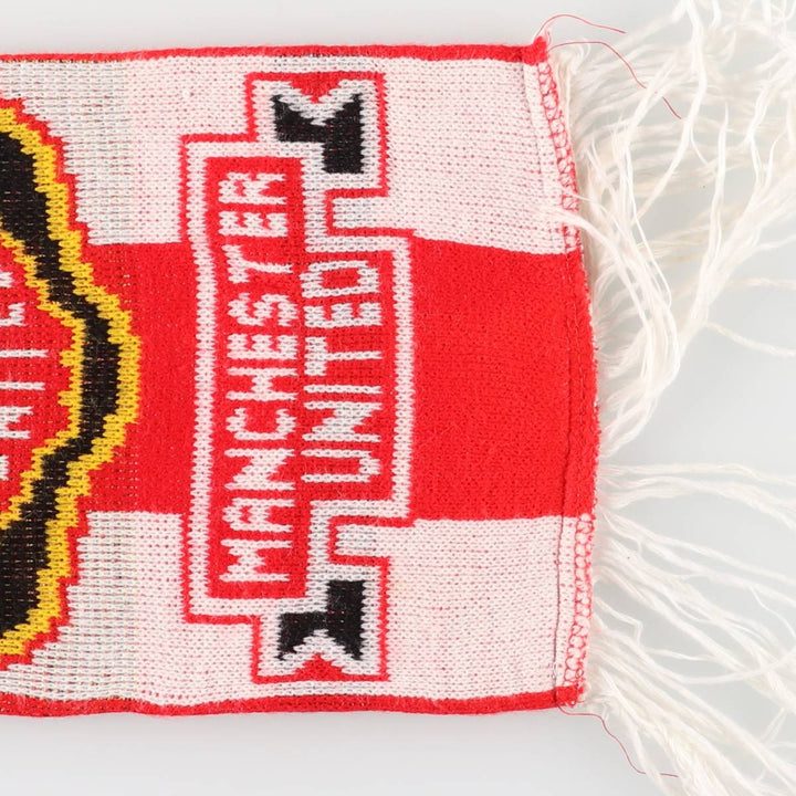 PREMIER LEAGE Premier League MANCHESTER UNITED FC Manchester United Soccer Scarf unclear red type Vintage Second Hand