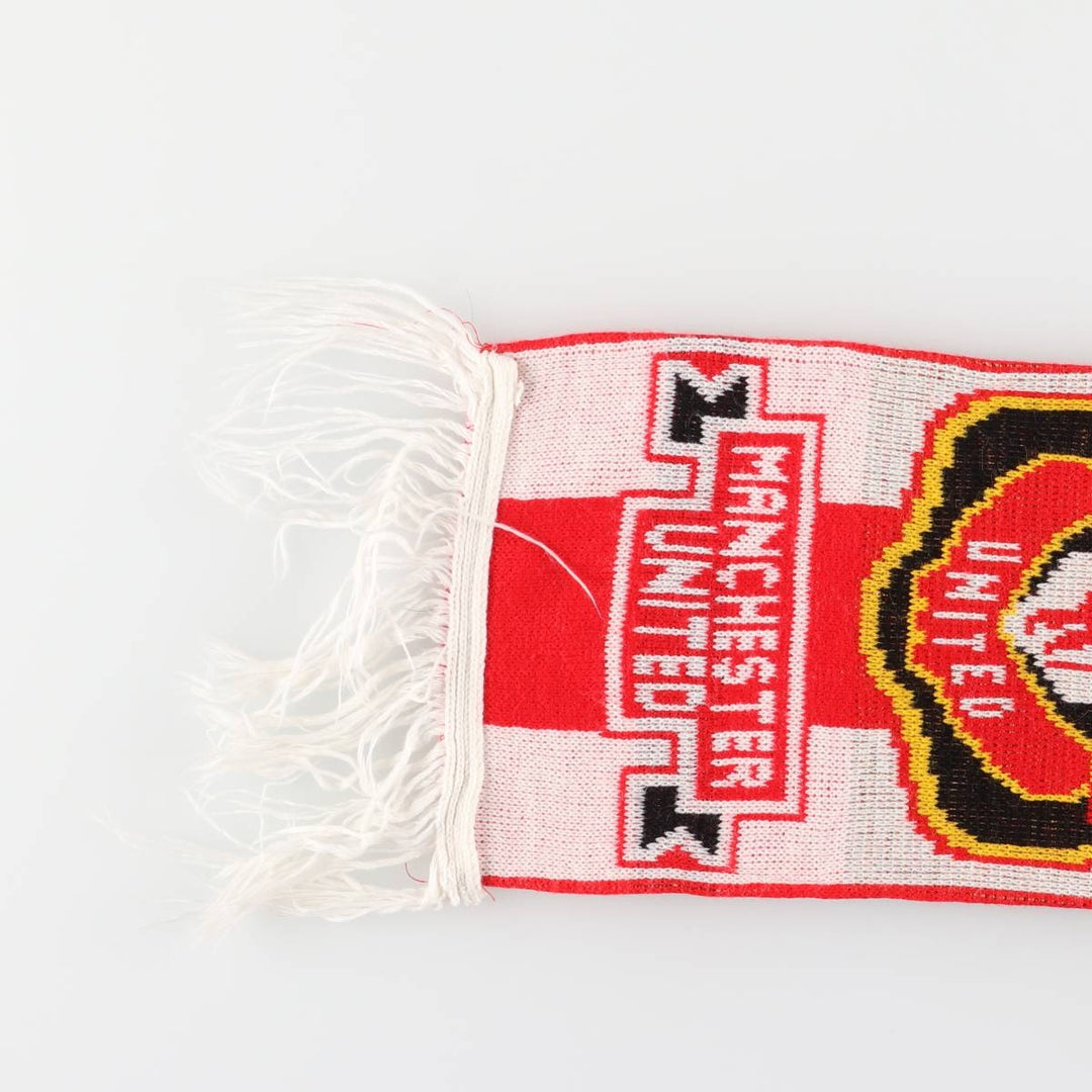 PREMIER LEAGE Premier League MANCHESTER UNITED FC Manchester United Soccer Scarf unclear red type Vintage Second Hand