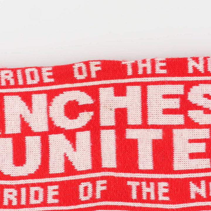 PREMIER LEAGE Premier League MANCHESTER UNITED FC Manchester United Soccer Scarf unclear red type Vintage Second Hand