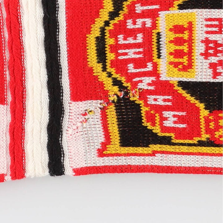 PREMIER LEAGE Premier League MANCHESTER UNITED FC Manchester United Soccer Scarf unclear red type Vintage Second Hand