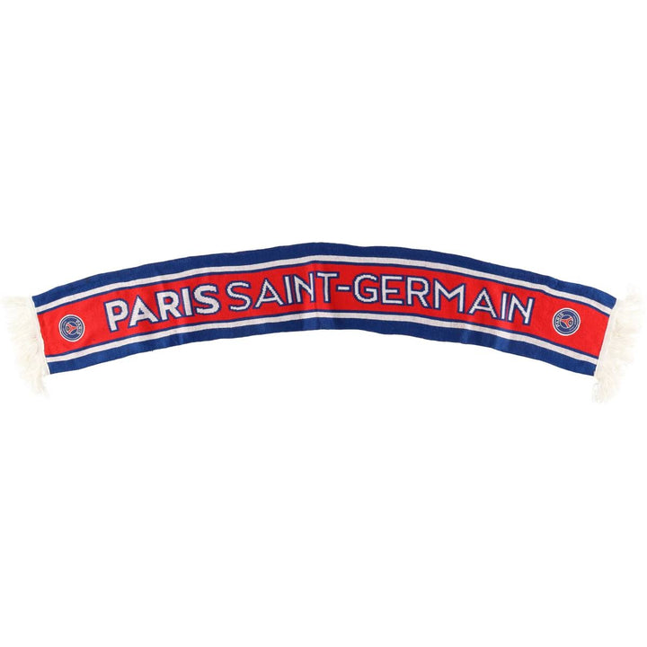 LIGUE 1 Paris Saint-Germain FC Tricolor Soccer Acrylic Scarf acrylic red type Vintage Second Hand
