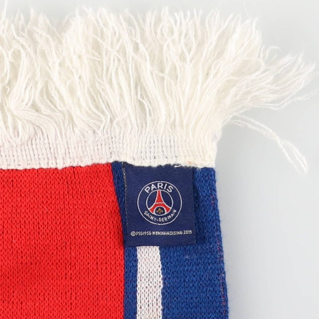 LIGUE 1 Paris Saint-Germain FC Tricolor Soccer Acrylic Scarf acrylic red type Vintage Second Hand