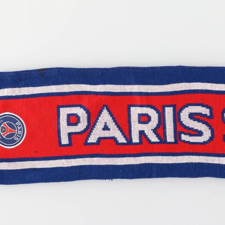 LIGUE 1 Paris Saint-Germain FC Tricolor Soccer Acrylic Scarf acrylic red type Vintage Second Hand