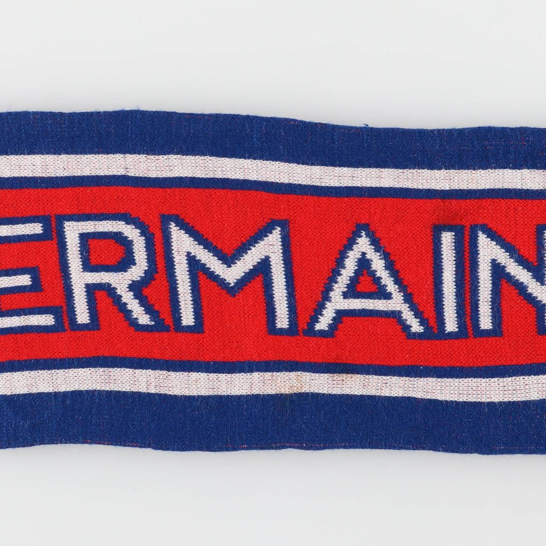 LIGUE 1 Paris Saint-Germain FC Tricolor Soccer Acrylic Scarf acrylic red type Vintage Second Hand