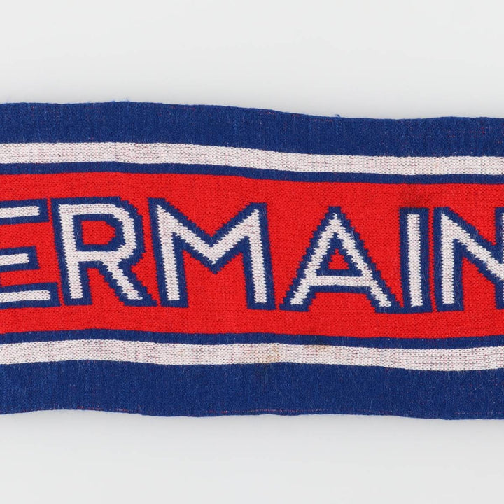 LIGUE 1 Paris Saint-Germain FC Tricolor Soccer Acrylic Scarf acrylic red type Vintage Second Hand