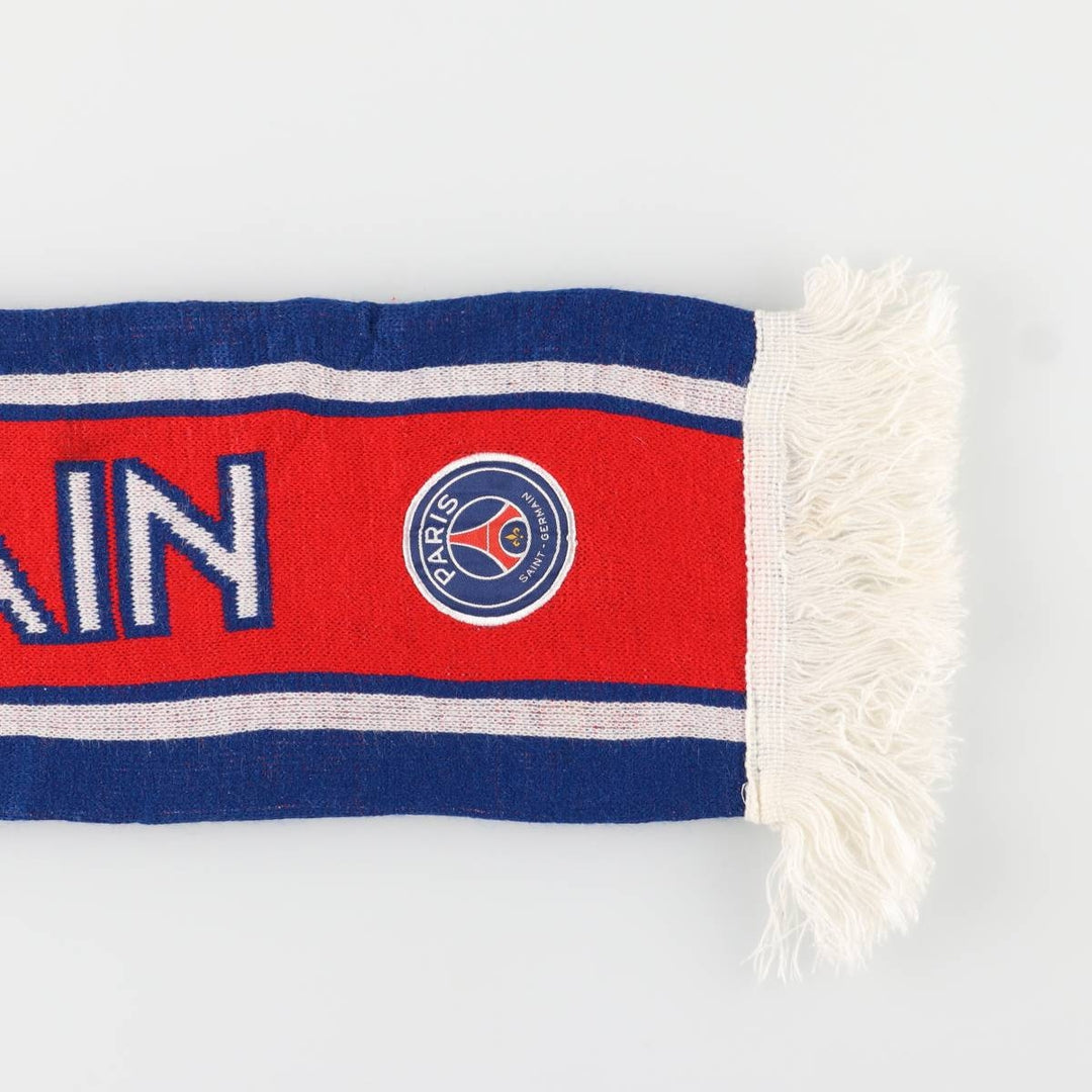 LIGUE 1 Paris Saint-Germain FC Tricolor Soccer Acrylic Scarf acrylic red type Vintage Second Hand
