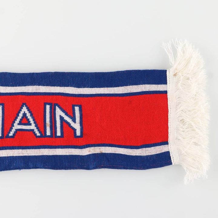 LIGUE 1 Paris Saint-Germain FC Tricolor Soccer Acrylic Scarf acrylic red type Vintage Second Hand