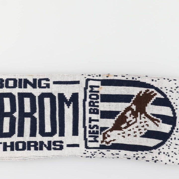 Manchester United West Bromwich Albion FC Soccer Scarf unclear red type Vintage Second Hand