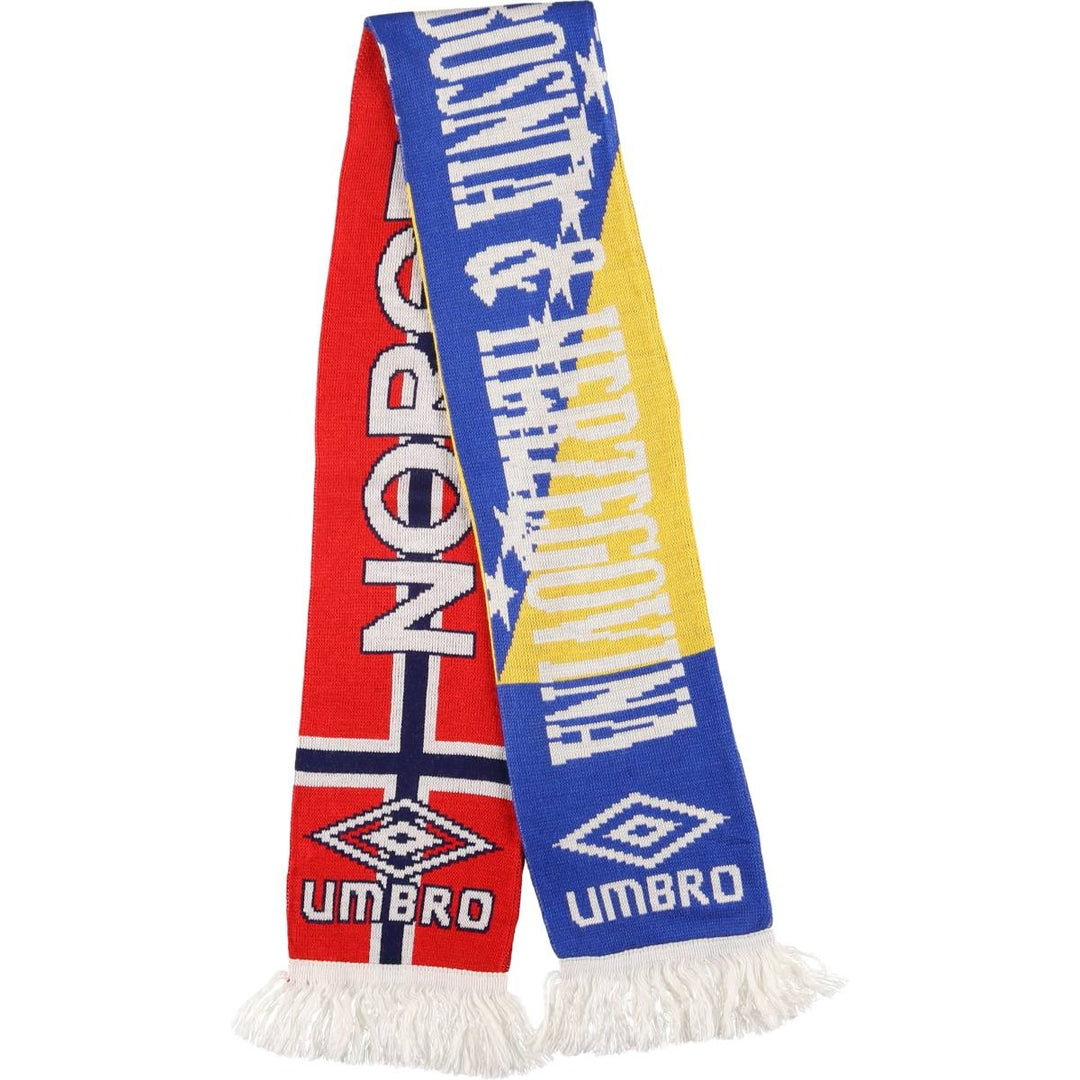 UMBRO Acrylic Scarf acrylic red type Vintage Second Hand