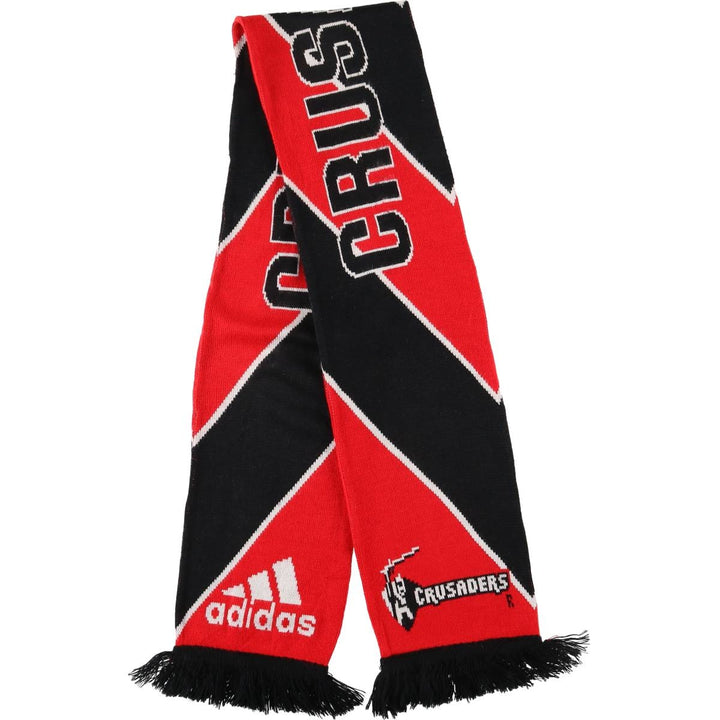 Adidas Super Rugby Crusaders acrylic scarf, made in the UK acrylic red type Vintage Second Hand