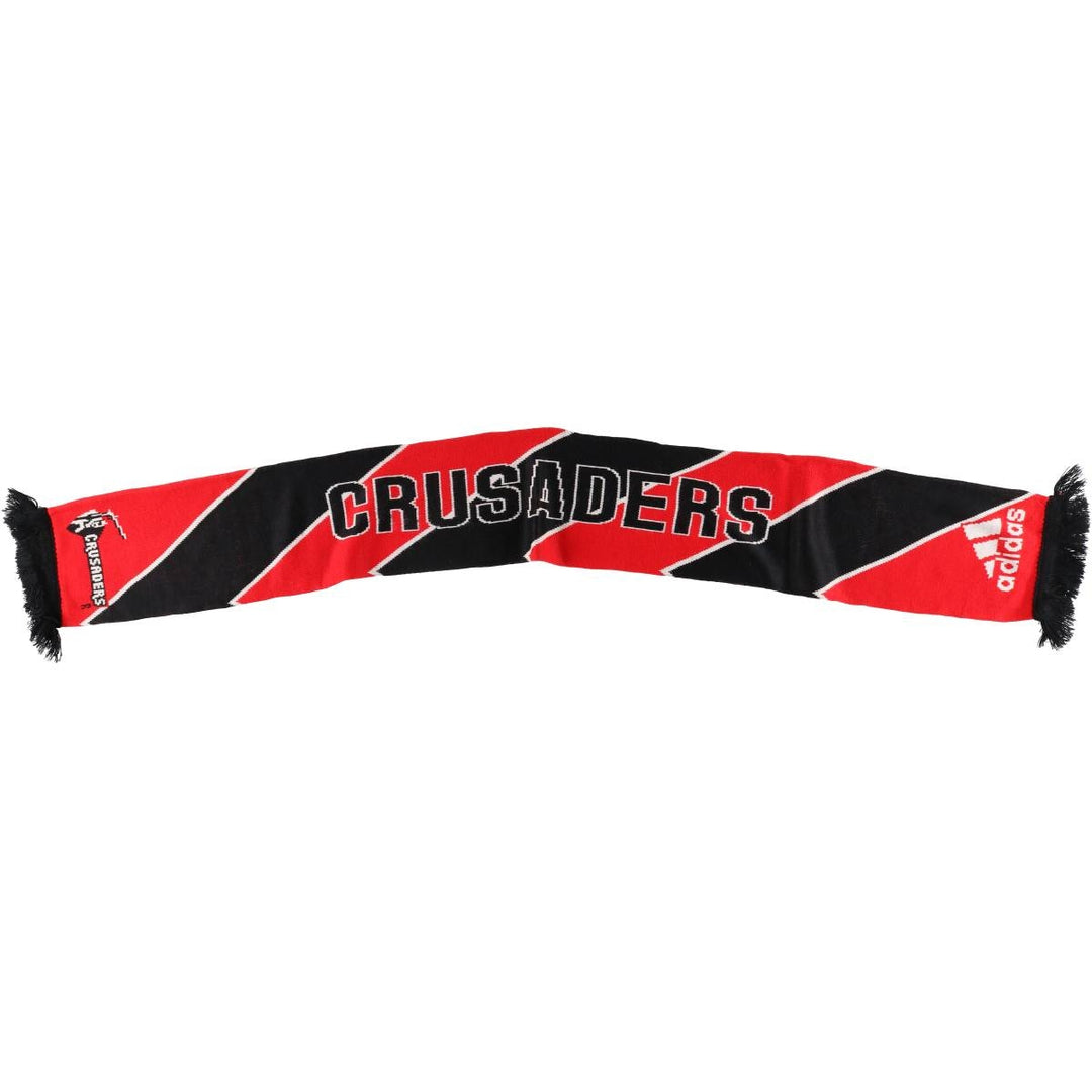 Adidas Super Rugby Crusaders acrylic scarf, made in the UK acrylic red type Vintage Second Hand