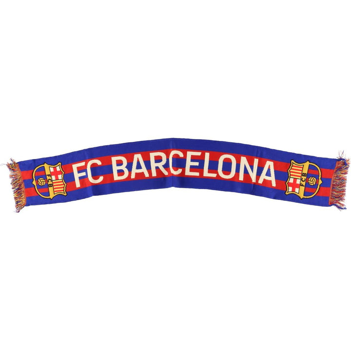 LA LIGA FC BARCELONA Soccer Acrylic Scarf acrylic blue type Vintage Second Hand