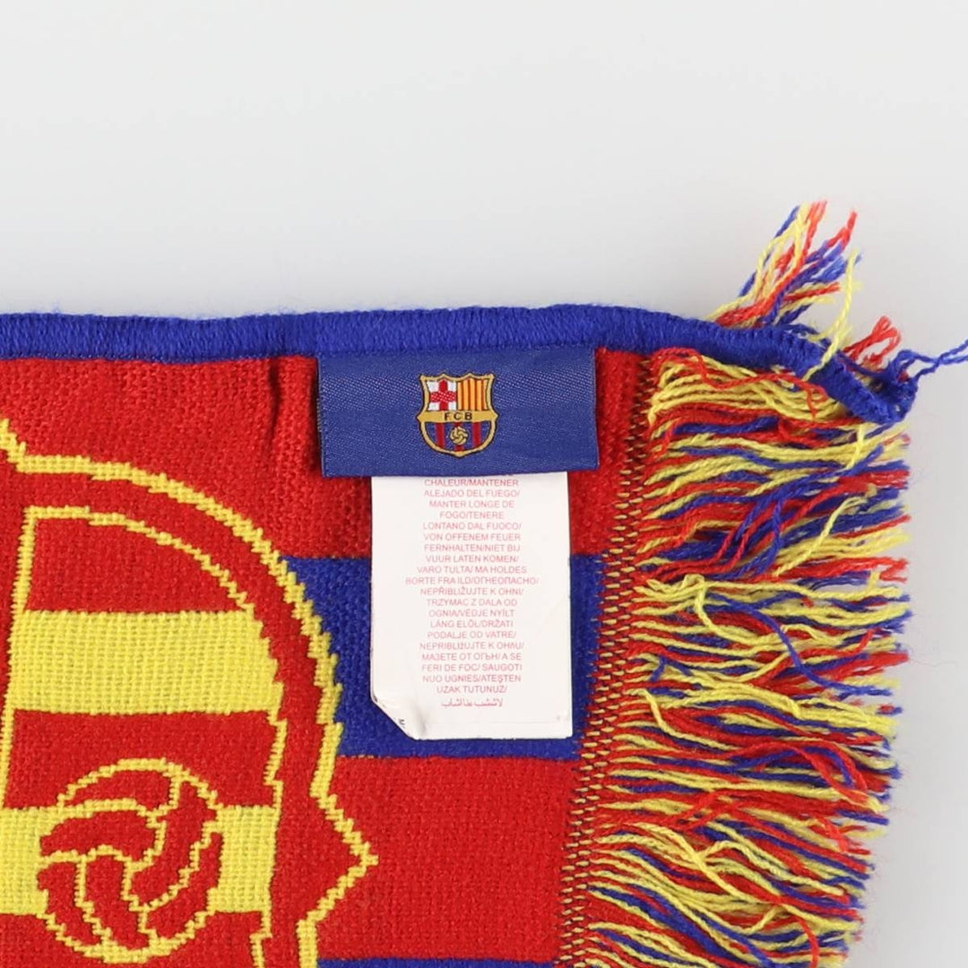 LA LIGA FC BARCELONA Soccer Acrylic Scarf acrylic blue type Vintage Second Hand