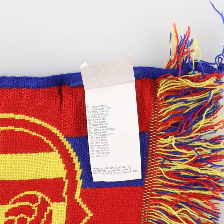 LA LIGA FC BARCELONA Soccer Acrylic Scarf acrylic blue type Vintage Second Hand