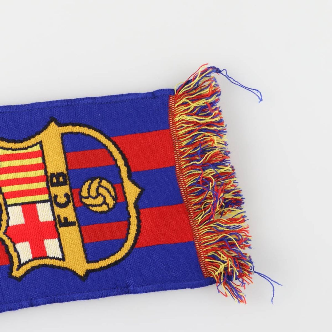 LA LIGA FC BARCELONA Soccer Acrylic Scarf acrylic blue type Vintage Second Hand