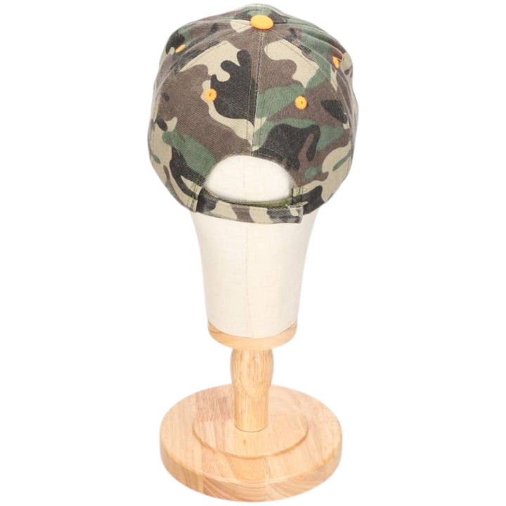 Harley-Davidson Camouflage Pattern Woodland Camo Baseball Cap, One Size Fits Most cotton Khaki type sage green Vintage Second Hand