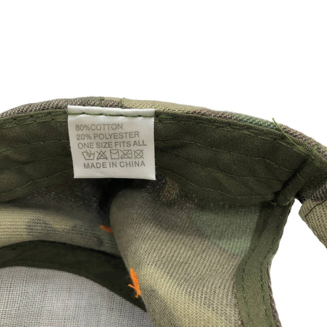 Harley-Davidson Camouflage Pattern Woodland Camo Baseball Cap, One Size Fits Most cotton Khaki type sage green Vintage Second Hand