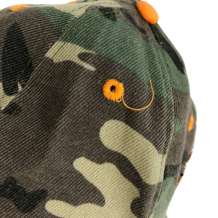 Harley-Davidson Camouflage Pattern Woodland Camo Baseball Cap, One Size Fits Most cotton Khaki type sage green Vintage Second Hand