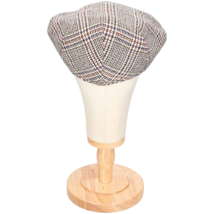 Kangol Classic Check Pattern Hunting Cap, Made in England, One Size Fits Most polyester gray type Vintage Second Hand