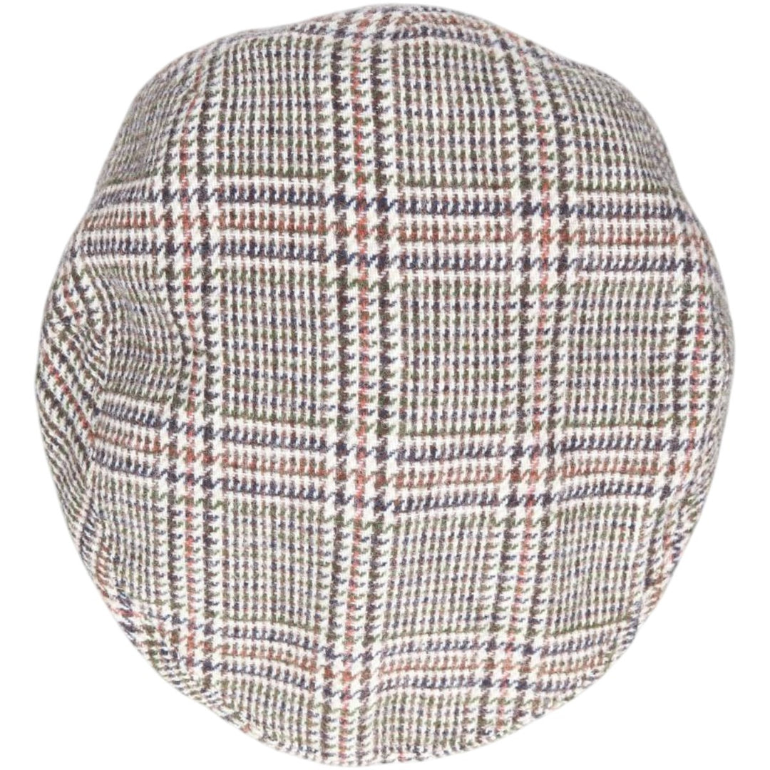 Kangol Classic Check Pattern Hunting Cap, Made in England, One Size Fits Most polyester gray type Vintage Second Hand