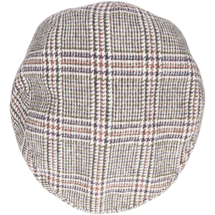 Kangol Classic Check Pattern Hunting Cap, Made in England, One Size Fits Most polyester gray type Vintage Second Hand